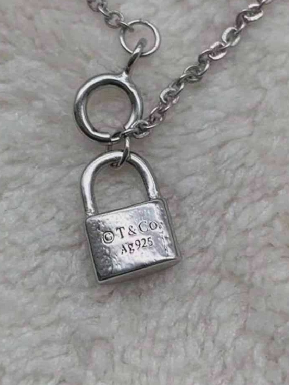 Tiffany & Co. Sterling Silver 'Love' Heart Pendant Necklace - Silver - Picture 7 of 10